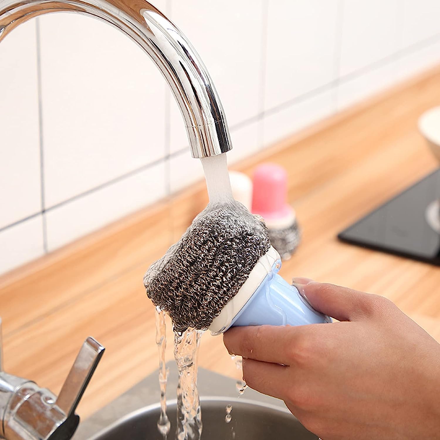 5214 Dish Brush Multifunctional Palm Brush for Dish Kitchen Sink Pot Pan - Dish Scrub Brush Small Cleaning Brush Dish Scrubber Brush Cleaning Brushes for Household Use DeoDap 5214 Dish Brush Multifunctional Palm Brush for Dish Kitchen Sink Pot Pan - Dish Scrub Brush Small Cleaning Brush Dish Scrubber Brush Cleaning Brushes for Household Use DeoDap
